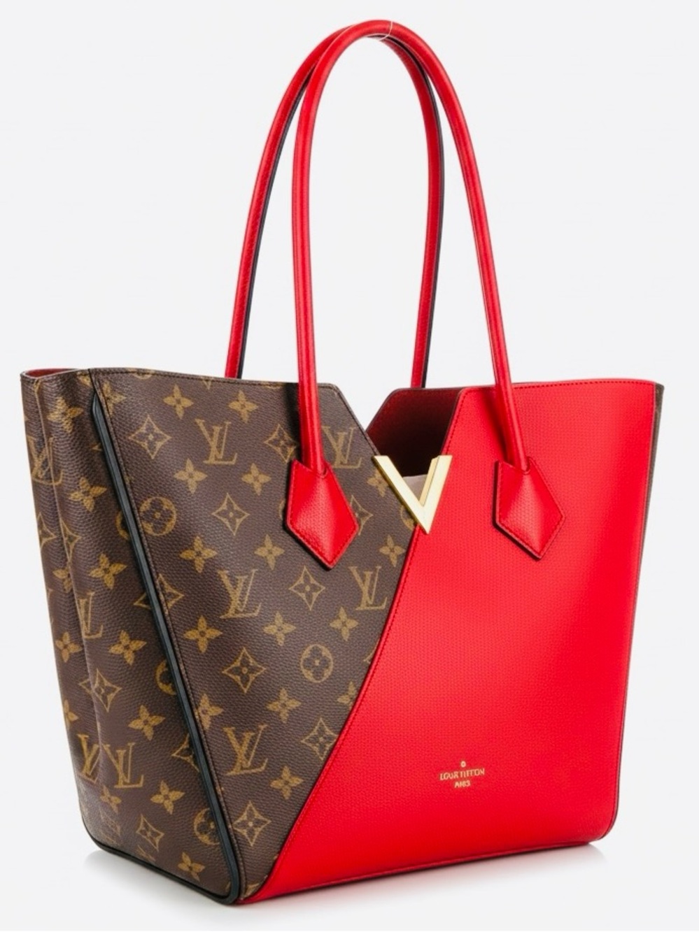 Louis Vuitton Red and Brown Monogram KimonoTote